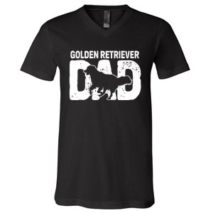 Golden Retriever Dad Dog Lover Dog Owner V-Neck T-Shirt