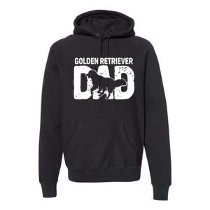 Golden Retriever Dad Dog Lover Dog Owner Premium Hoodie