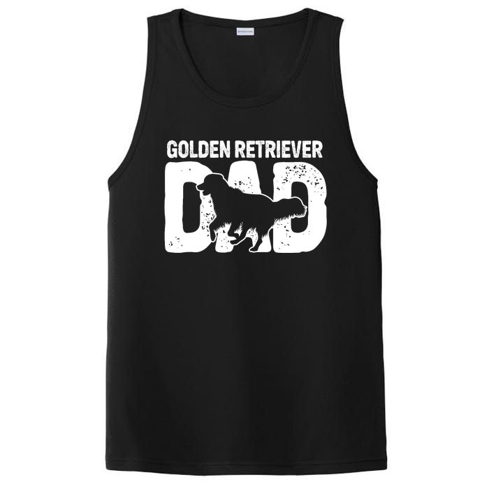 Golden Retriever Dad Dog Lover Dog Owner PosiCharge Competitor Tank