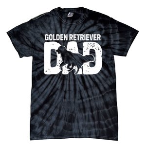 Golden Retriever Dad Dog Lover Dog Owner Tie-Dye T-Shirt