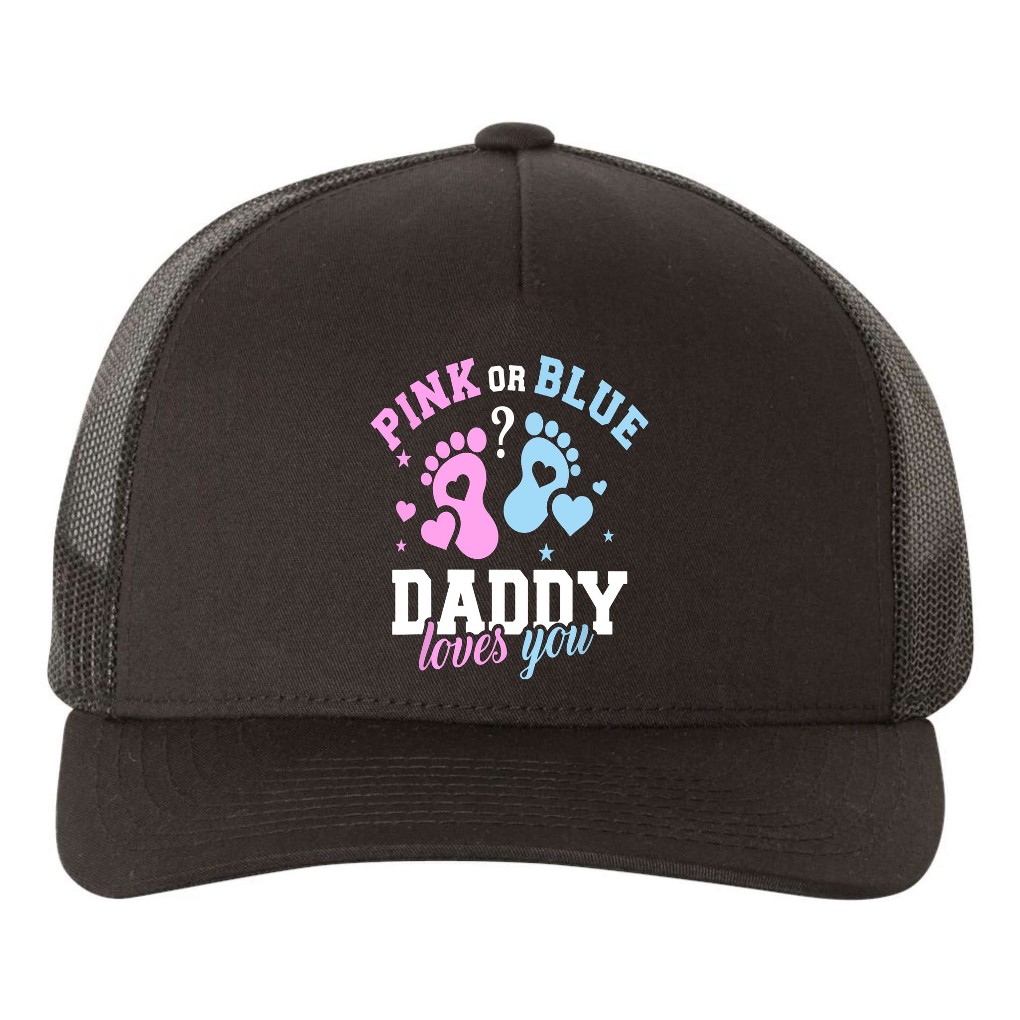 Gender Reveal Daddy Dad Yupoong Adult 5-Panel Trucker Hat