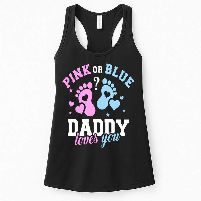 Gender Reveal Daddy Dad Womens Tank Top