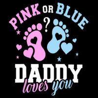 Gender Reveal Daddy Dad Womens Tank Top