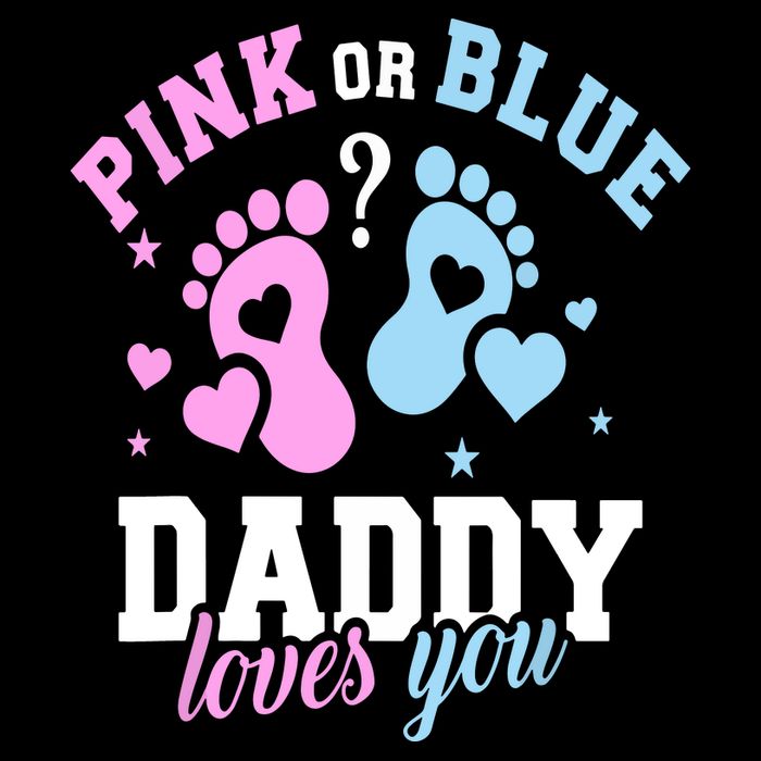 Gender Reveal Daddy Dad Womens Tank Top