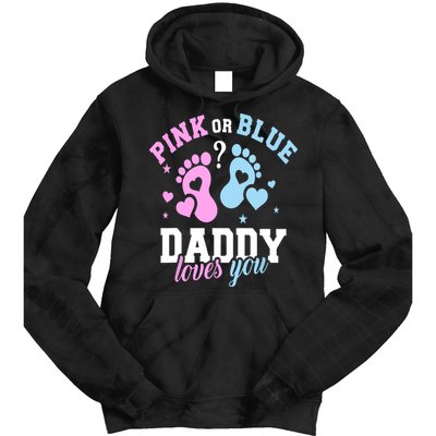 Gender Reveal Daddy Dad Tie Dye Hoodie