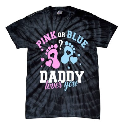 Gender Reveal Daddy Dad Tie-Dye T-Shirt