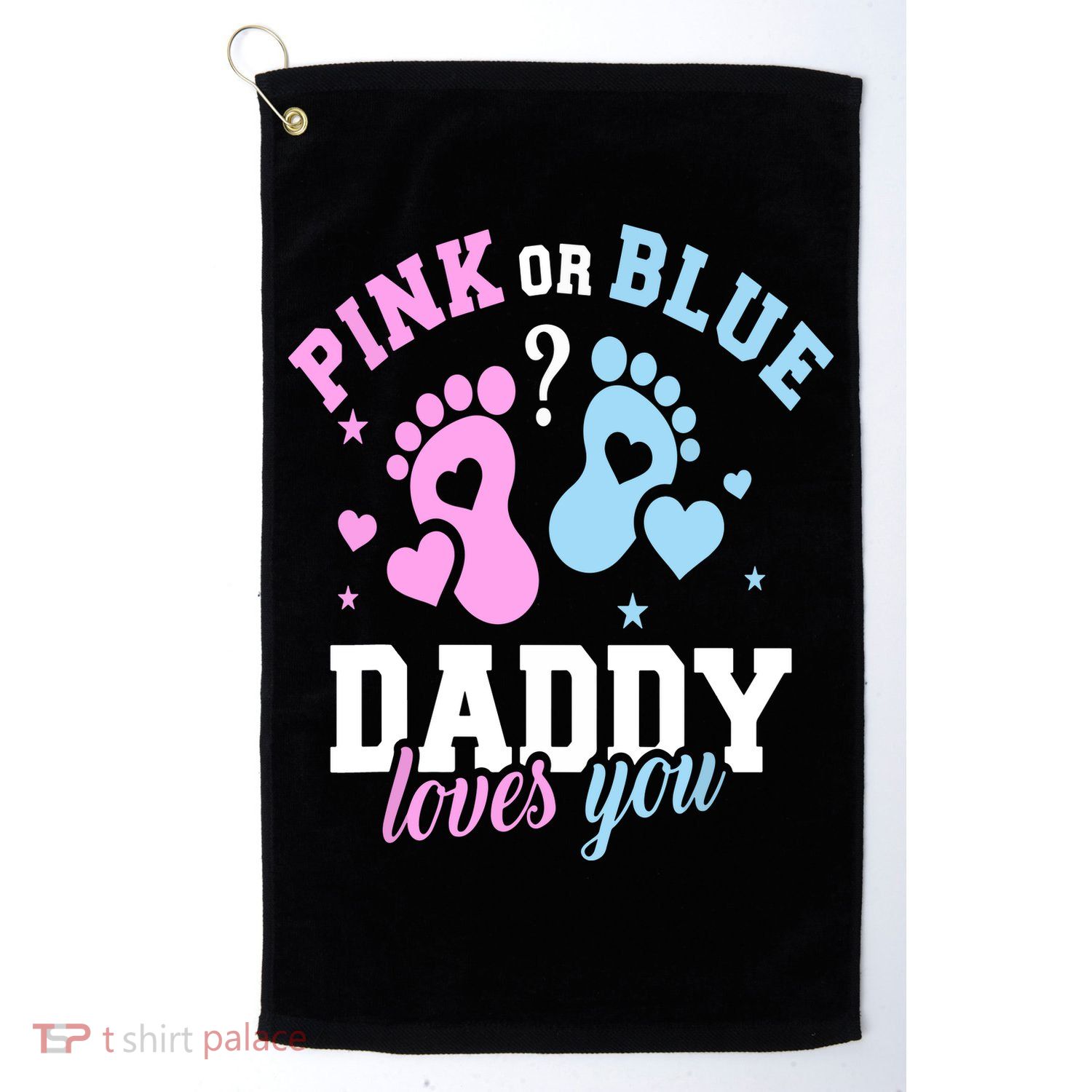 Gender Reveal Daddy Dad Golf Towel