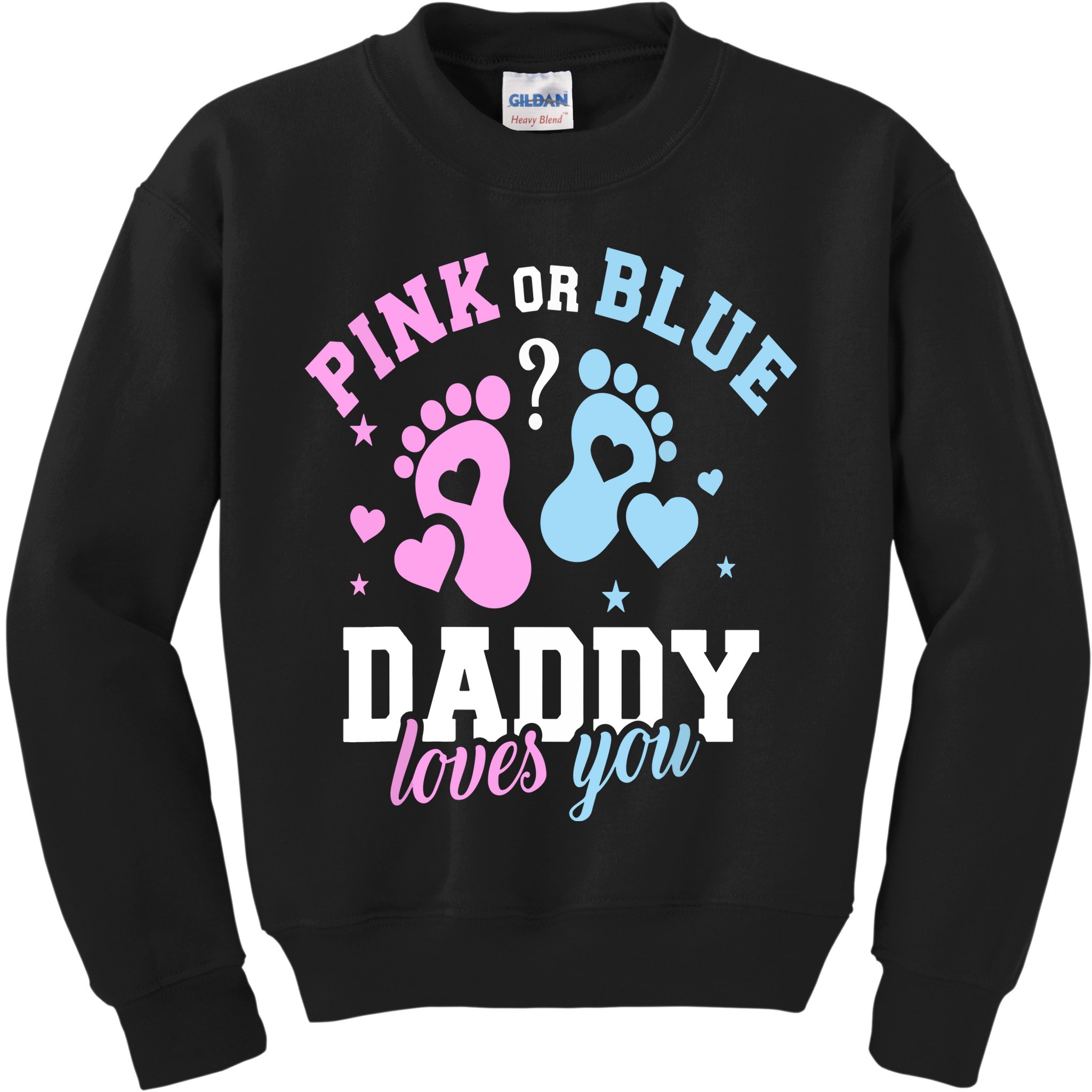 Gender Reveal Daddy Dad Kids Sweatshirt
