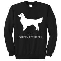 Golden Retriever Dog White Silhouette Sweatshirt