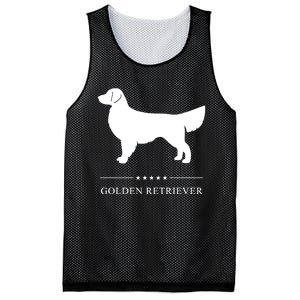 Golden Retriever Dog White Silhouette Mesh Reversible Basketball Jersey Tank