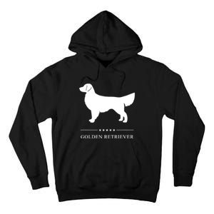 Golden Retriever Dog White Silhouette Tall Hoodie