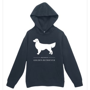 Golden Retriever Dog White Silhouette Urban Pullover Hoodie