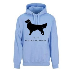 Golden Retriever Dog White Silhouette Unisex Surf Hoodie