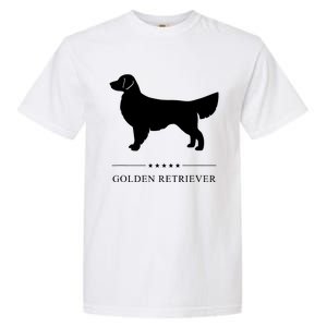 Golden Retriever Dog White Silhouette Garment-Dyed Heavyweight T-Shirt