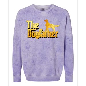 Golden Retriever Dad Gifts Golden Retriever Gift Colorblast Crewneck Sweatshirt