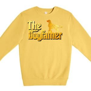 Golden Retriever Dad Gifts Golden Retriever Gift Premium Crewneck Sweatshirt