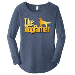 Golden Retriever Dad Gifts Golden Retriever Gift Women's Perfect Tri Tunic Long Sleeve Shirt