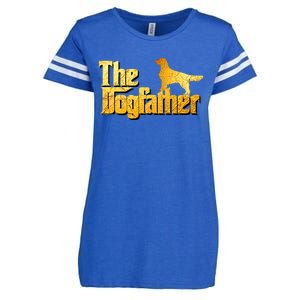 Golden Retriever Dad Gifts Golden Retriever Gift Enza Ladies Jersey Football T-Shirt