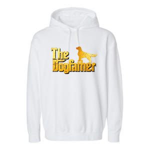 Golden Retriever Dad Gifts Golden Retriever Gift Garment-Dyed Fleece Hoodie