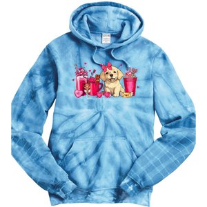 Golden Retriever Dog Valentines Day Coffee Latte Mugs Puppy Tie Dye Hoodie