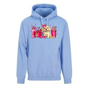 Golden Retriever Dog Valentines Day Coffee Latte Mugs Puppy Unisex Surf Hoodie