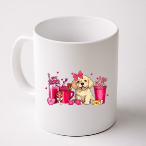 Golden Retriever Dog Valentines Day Coffee Latte Mugs Puppy Coffee Mug