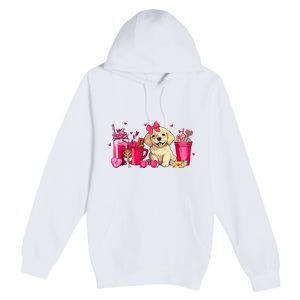 Golden Retriever Dog Valentines Day Coffee Latte Mugs Puppy Premium Pullover Hoodie