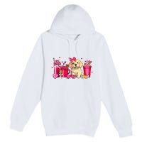 Golden Retriever Dog Valentines Day Coffee Latte Mugs Puppy Premium Pullover Hoodie