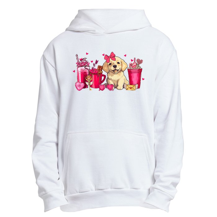 Golden Retriever Dog Valentines Day Coffee Latte Mugs Puppy Urban Pullover Hoodie