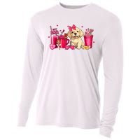 Golden Retriever Dog Valentines Day Coffee Latte Mugs Puppy Cooling Performance Long Sleeve Crew