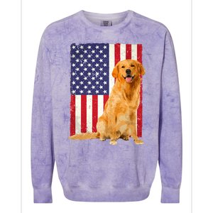 Golden Retriever Design For Golden Retriever Lover Colorblast Crewneck Sweatshirt