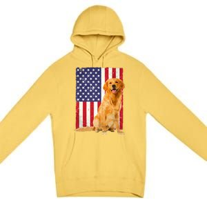 Golden Retriever Design For Golden Retriever Lover Premium Pullover Hoodie