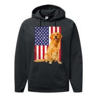 Golden Retriever Design For Golden Retriever Lover Performance Fleece Hoodie