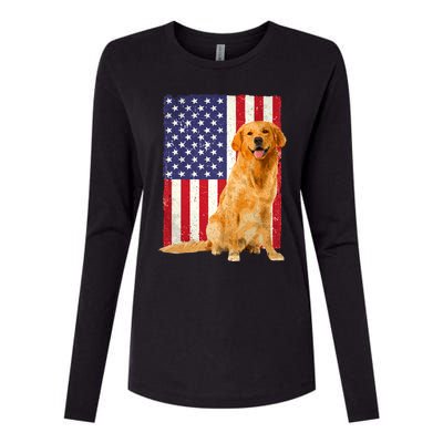 Golden Retriever Design For Golden Retriever Lover Womens Cotton Relaxed Long Sleeve T-Shirt