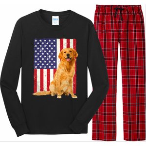 Golden Retriever Design For Golden Retriever Lover Long Sleeve Pajama Set