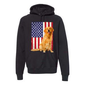 Golden Retriever Design For Golden Retriever Lover Premium Hoodie