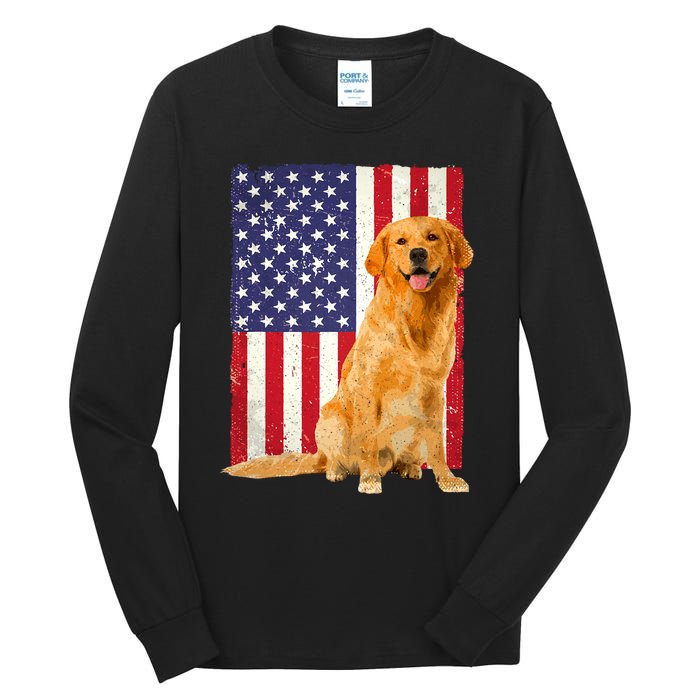 Golden Retriever Design For Golden Retriever Lover Tall Long Sleeve T-Shirt