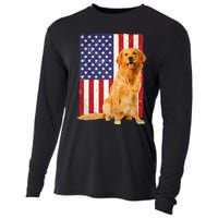 Golden Retriever Design For Golden Retriever Lover Cooling Performance Long Sleeve Crew