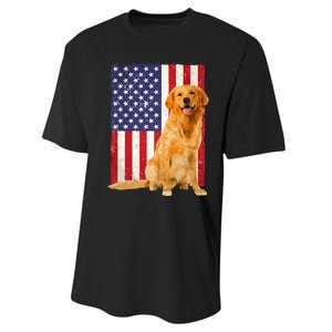 Golden Retriever Design For Golden Retriever Lover Performance Sprint T-Shirt