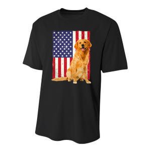 Golden Retriever Design For Golden Retriever Lover Youth Performance Sprint T-Shirt