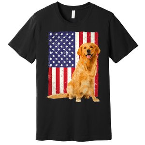 Golden Retriever Design For Golden Retriever Lover Premium T-Shirt