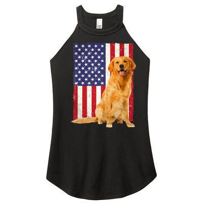 Golden Retriever Design For Golden Retriever Lover Women's Perfect Tri Rocker Tank