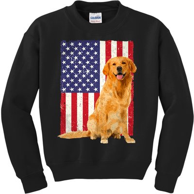 Golden Retriever Design For Golden Retriever Lover Kids Sweatshirt