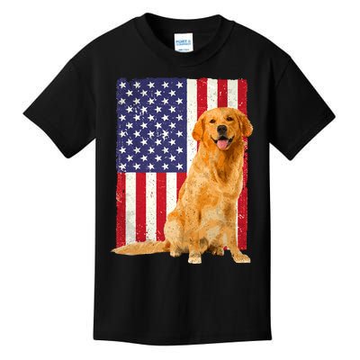 Golden Retriever Design For Golden Retriever Lover Kids T-Shirt