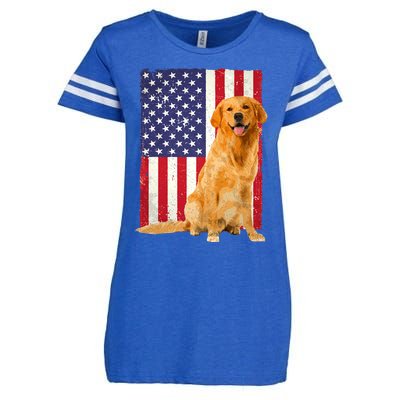 Golden Retriever Design For Golden Retriever Lover Enza Ladies Jersey Football T-Shirt