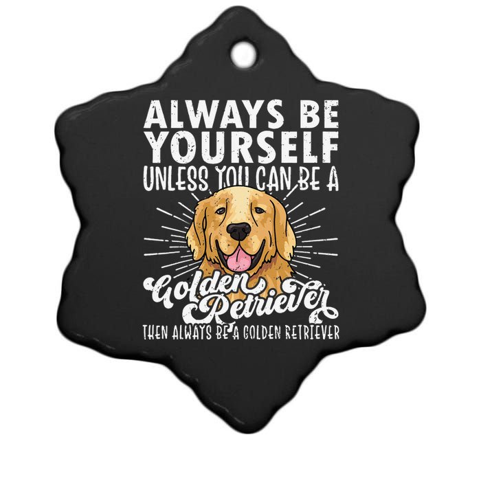 Golden Retriever Dog Lover Tee, Golden Retriever Ceramic Star Ornament