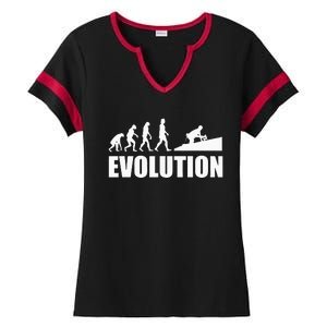 Great Roofer Evolution Design Roofing Craft Roofer Ladies Halftime Notch Neck Tee