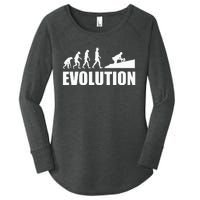 Great Roofer Evolution Design Roofing Craft Roofer Women's Perfect Tri Tunic Long Sleeve Shirt