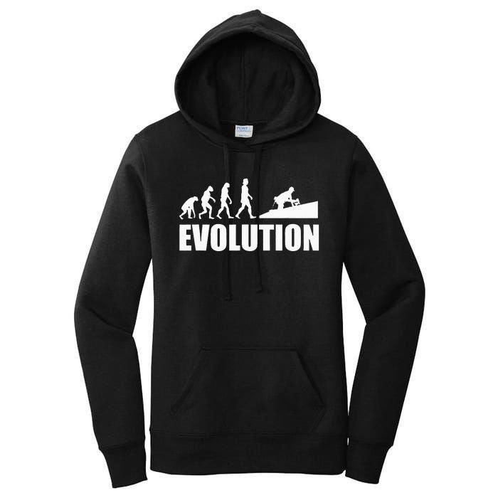 Great Roofer Evolution Design Roofing Craft Roofer Women's Pullover Hoodie