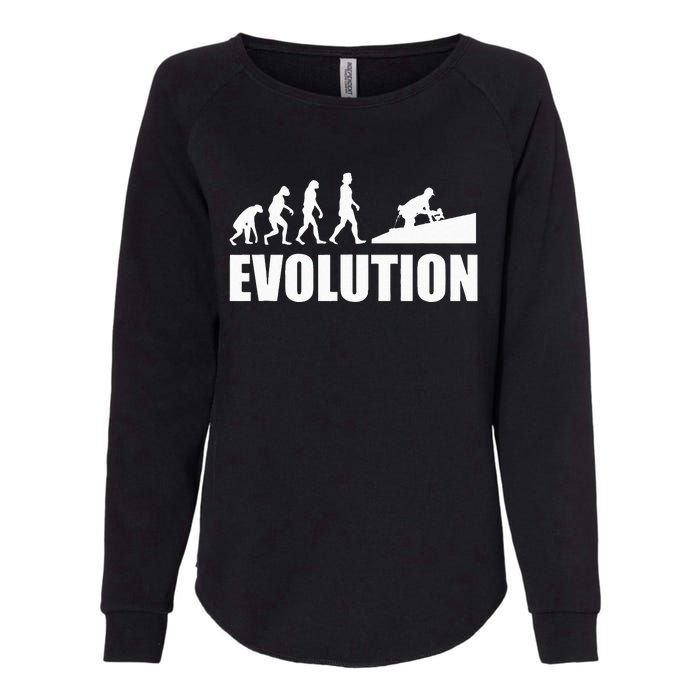 Great Roofer Evolution Design Roofing Craft Roofer Womens California Wash Sweatshirt